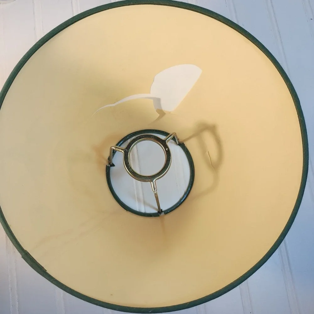 Vintage Porcelain Hummingbird Lamp Morning Glory Floral Sculpted Accent Light